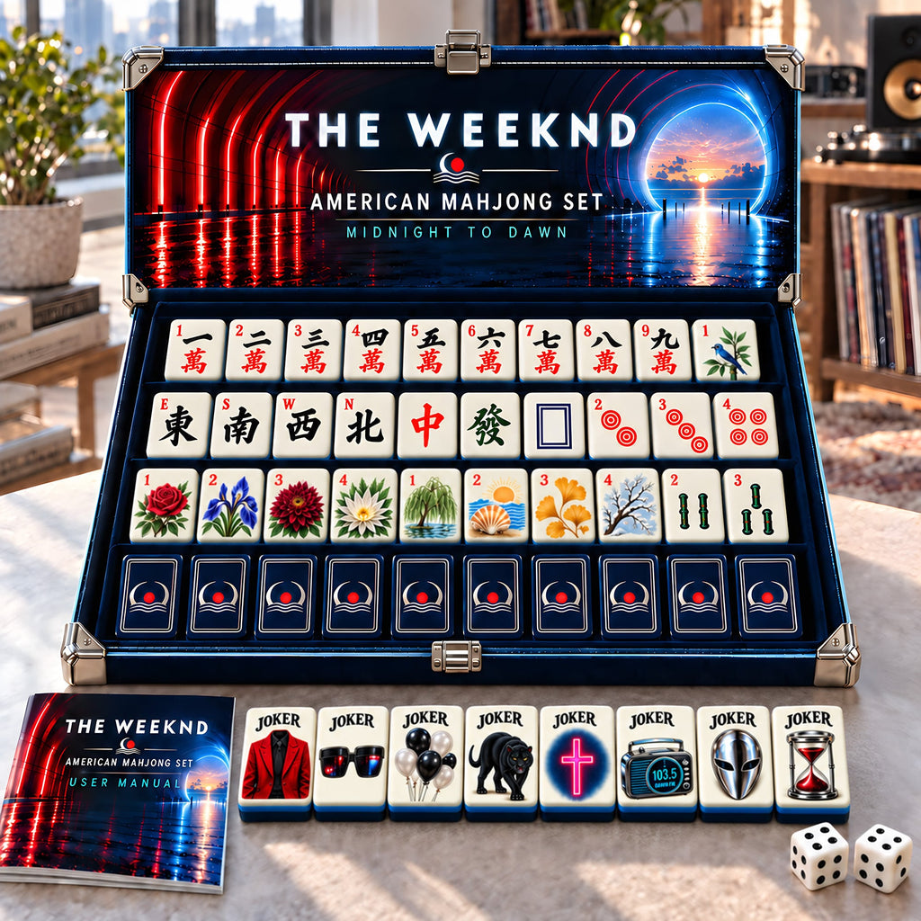 Premium TWD Mahjong Tiles Set PVNA