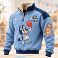 BLU PREMIUM COZY SHERPA COLLAR PULLOVER HQH